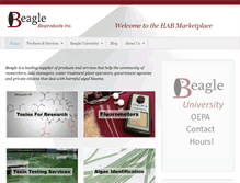 Tablet Screenshot of beaglebioproducts.com